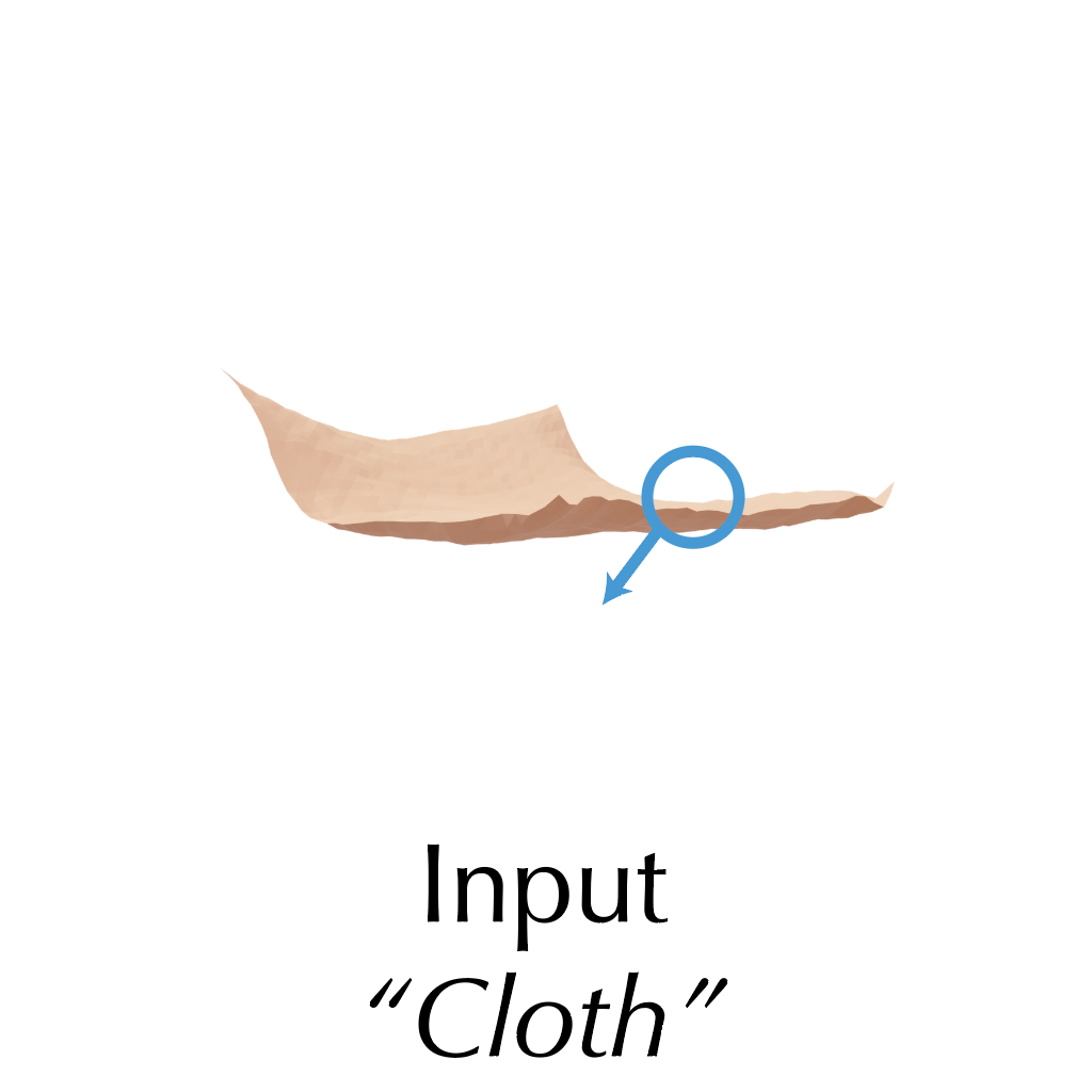 Cloth Falling Down input